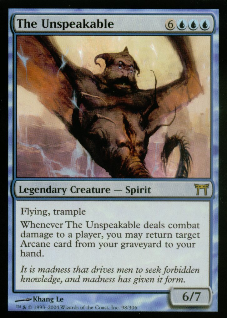 The Unspeakable (Champions of Kamigawa) Heavy Play