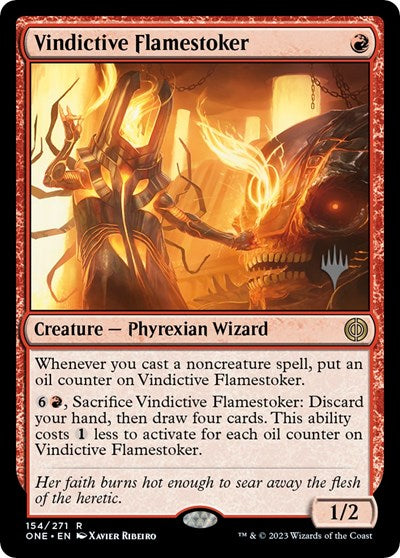 Vindictive Flamestoker (Promo Pack: Phyrexia: All Will Be One) Near Mint Foil
