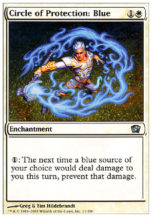 Circle of Protection: Blue (8th Edition) Medium Play