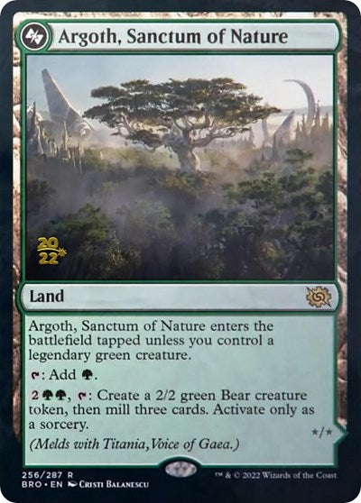 Argoth, Sanctum of Nature (Promos: Prerelease Cards) Light Play Foil