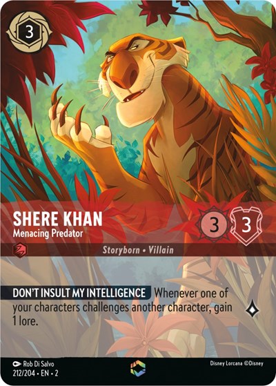 Shere Khan - Menacing Predator (Alternate Art) (Rise of the Floodborn) Near Mint Holofoil