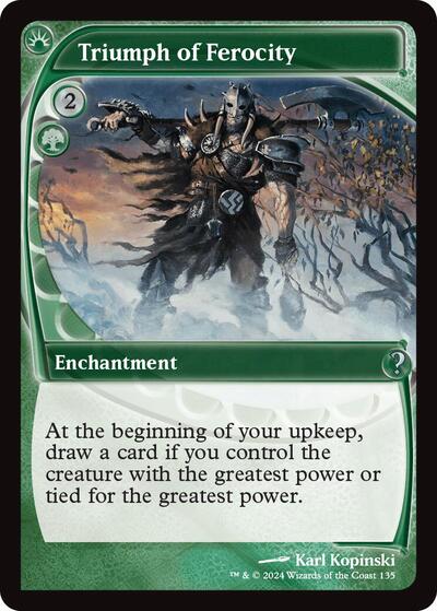 Triumph of Ferocity (Future Sight) (Mystery Booster 2) Light Play