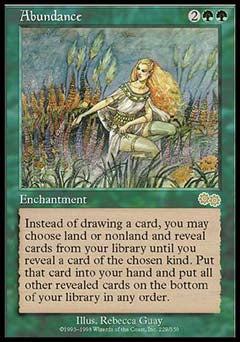 Abundance (Urza's Saga) Damaged / Poor