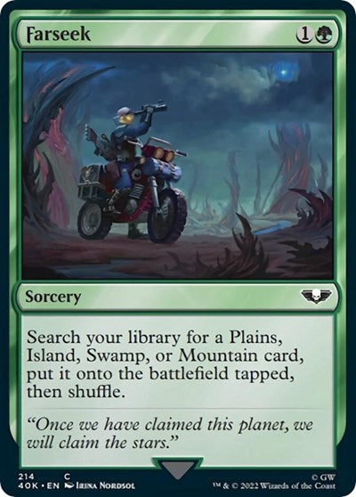 Farseek (Surge Foil) (Universes Beyond: Warhammer 40K) Light Play Foil