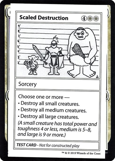 Scaled Destruction (No PW Symbol) (Mystery Booster Test Print 2021) Light Play