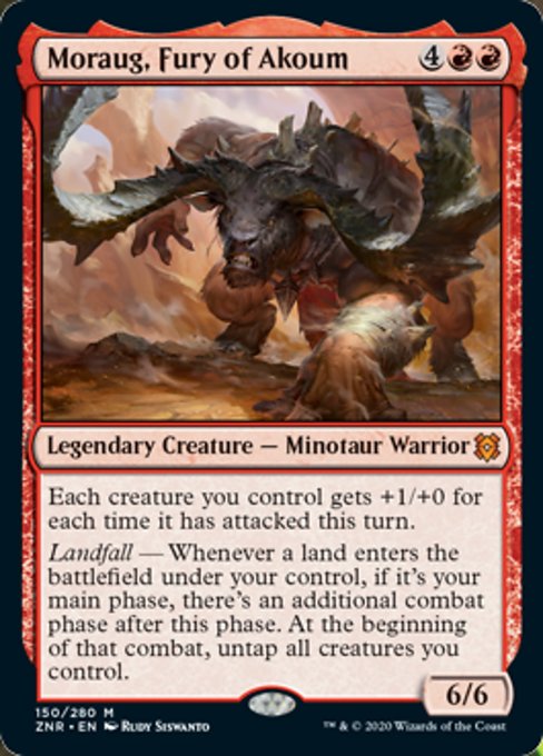 Moraug, Fury of Akoum (Zendikar Rising) Near Mint Foil