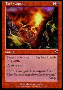 Turf Wound (Invasion) Light Play Foil