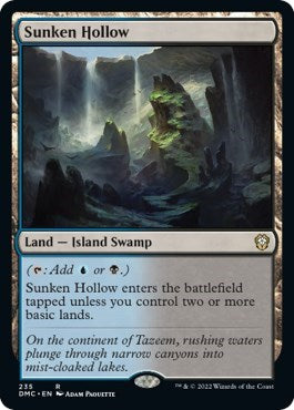 Sunken Hollow (Commander: Dominaria United) Heavy Play