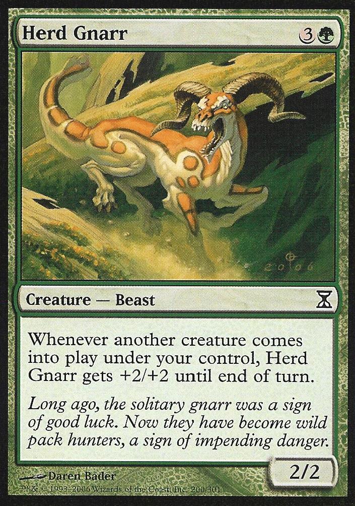 Herd Gnarr (Time Spiral) Damaged / Poor