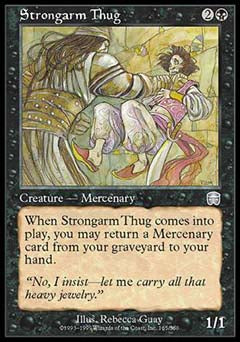 Strongarm Thug (Mercadian Masques) Medium Play