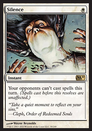 Silence (Magic 2011 Core Set) Medium Play