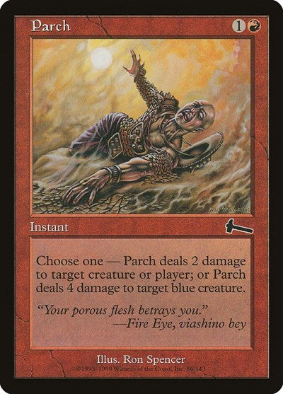 Parch (Urza's Legacy) Light Play