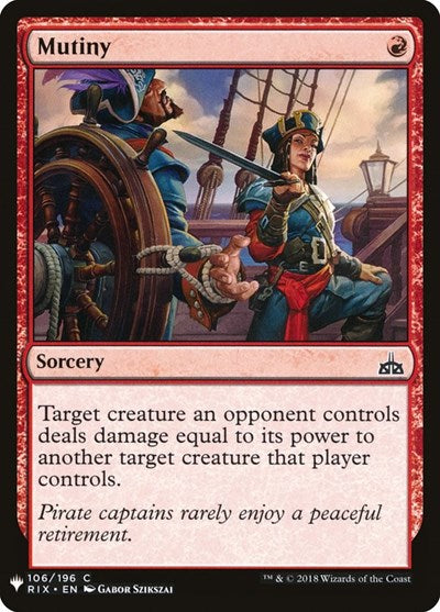 Mutiny (Mystery Booster) Near Mint