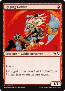 Raging Goblin (Duel Decks Anthology: Elves vs Goblins) Light Play
