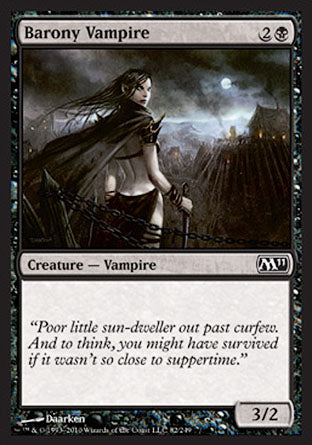 Barony Vampire (Magic 2011 Core Set) Light Play Foil
