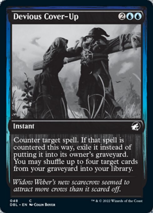 Devious Cover-Up (Innistrad: Double Feature) Light Play Foil