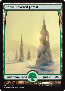 Snow-Covered Forest (Modern Horizons) Light Play Foil