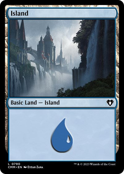 Island (0790) (Commander Masters) Near Mint