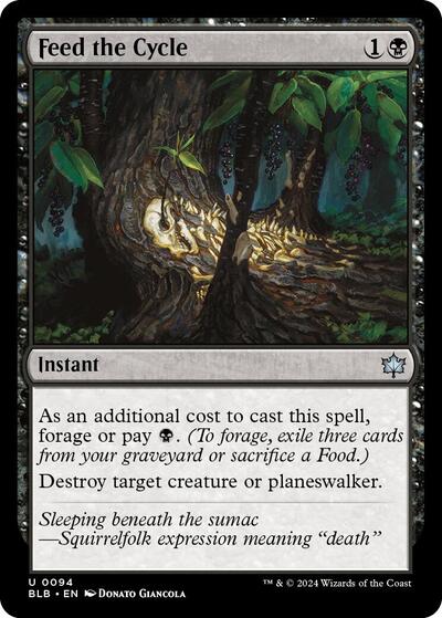 Feed the Cycle (Bloomburrow) Light Play Foil