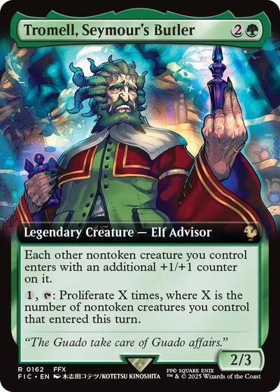 Tromell, Seymour's Butler (Extended Art) (Commander: FINAL FANTASY) Light Play Foil