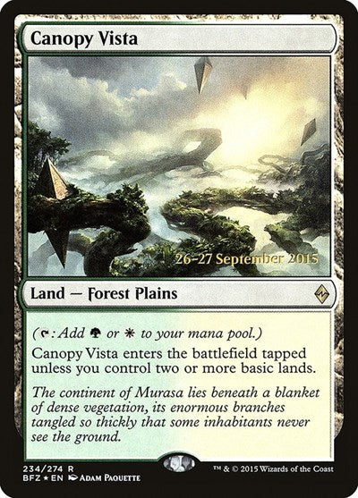 Canopy Vista (Promos: Prerelease Cards) Light Play Foil