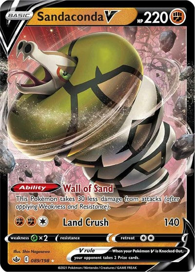 Sandaconda V (SWSH06: Chilling Reign) Light Play Holofoil