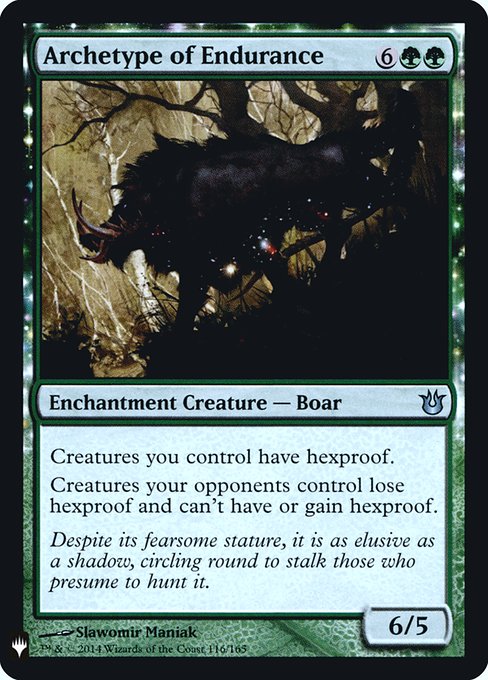 Archetype of Endurance (Mystery Booster Retail Edition Foils) Heavy Play Foil