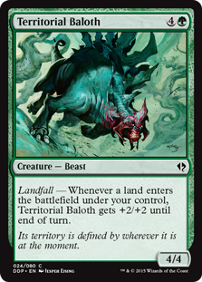 Territorial Baloth (Duel Decks: Zendikar vs Eldrazi) Light Play