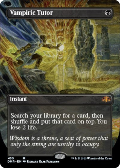 Vampiric Tutor (Borderless) (Dominaria Remastered) Near Mint