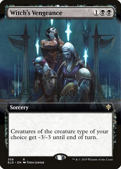 Witch's Vengeance (Extended Art) (Throne of Eldraine) Light Play