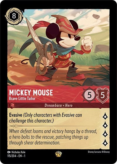 Mickey Mouse - Brave Little Tailor (The First Chapter) Near Mint Cold Foil