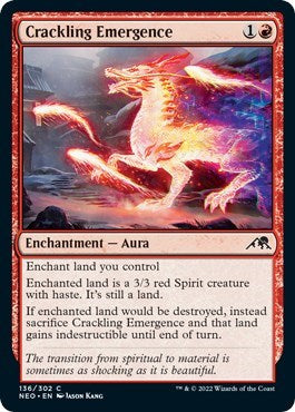 Crackling Emergence (Kamigawa: Neon Dynasty) Near Mint Foil