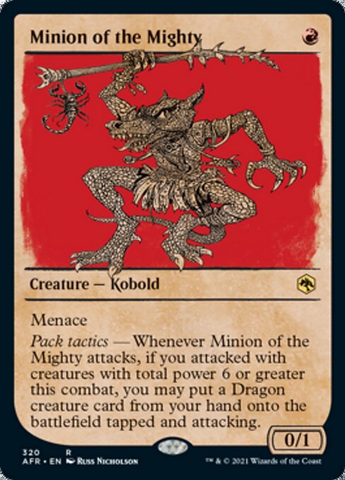 Minion of the Mighty (Showcase) (Adventures in the Forgotten Realms) Light Play Foil