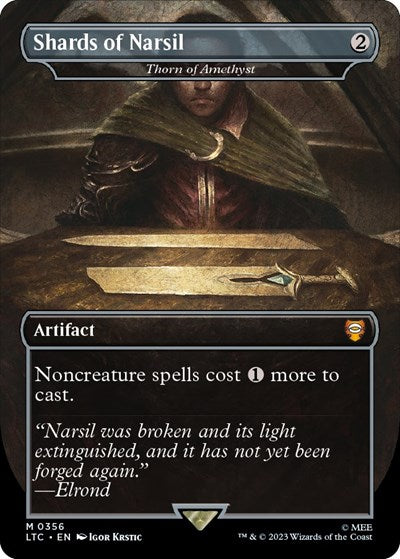 Shards of Narsil - Thorn of Amethyst (Commander: The Lord of the Rings: Tales of Middle-earth) Light Play Foil