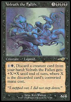 Volrath the Fallen (Nemesis) Medium Play Foil