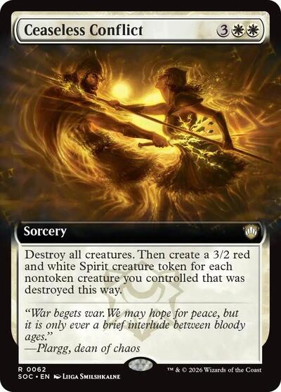Ceaseless Conflict (Extended Art) (Commander: Secrets of Strixhaven) Near Mint