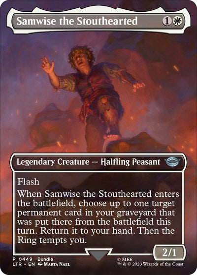 Samwise the Stouthearted (Borderless) (Universes Beyond: The Lord of the Rings: Tales of Middle-earth) Near Mint