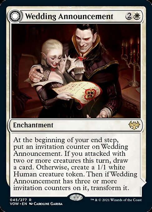 Wedding Announcement / Wedding Festivity (Innistrad: Crimson Vow) Medium Play