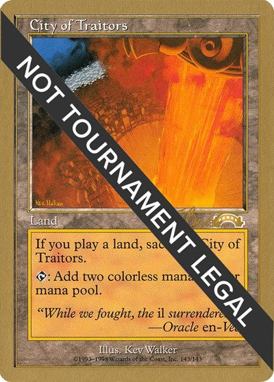 City of Traitors - 1999 Kai Budde (EXO) (World Championship Decks) Damaged / Poor