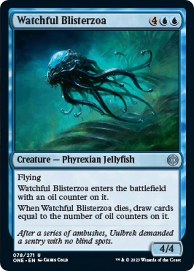 Watchful Blisterzoa (Phyrexia: All Will Be One) Light Play
