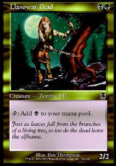 Llanowar Dead (Apocalypse) Medium Play Foil