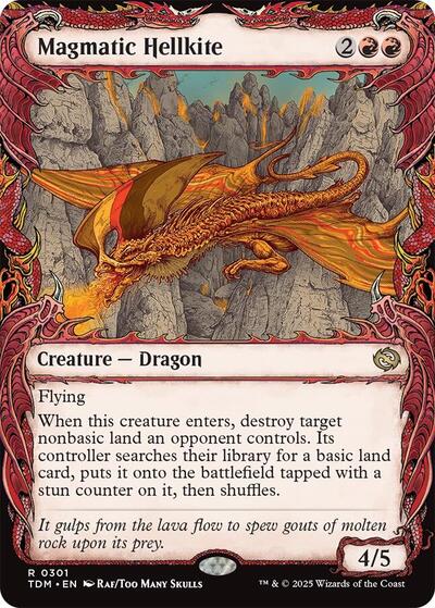 Magmatic Hellkite (Showcase) (Tarkir: Dragonstorm) Near Mint Foil