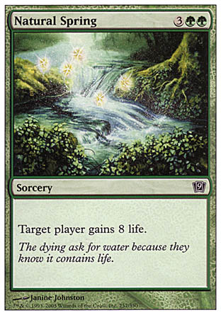 Natural Spring (9th Edition) Medium Play Foil
