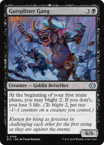 Gutsplitter Gang (Lorwyn Eclipsed) Light Play