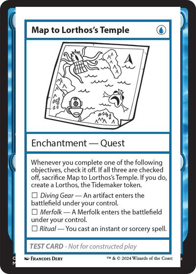 Map to Lorthos's Temple (Mystery Booster 2 Playtest Cards) Near Mint