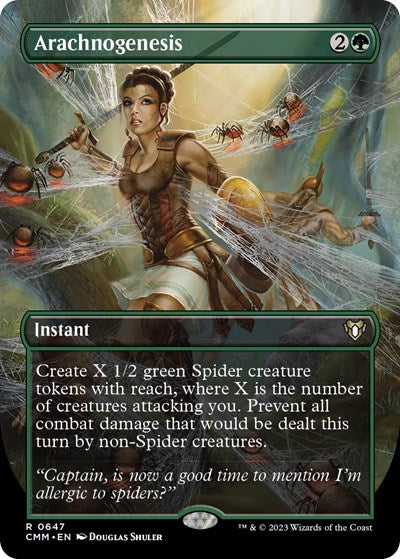 Arachnogenesis (Borderless) (Commander Masters) Light Play