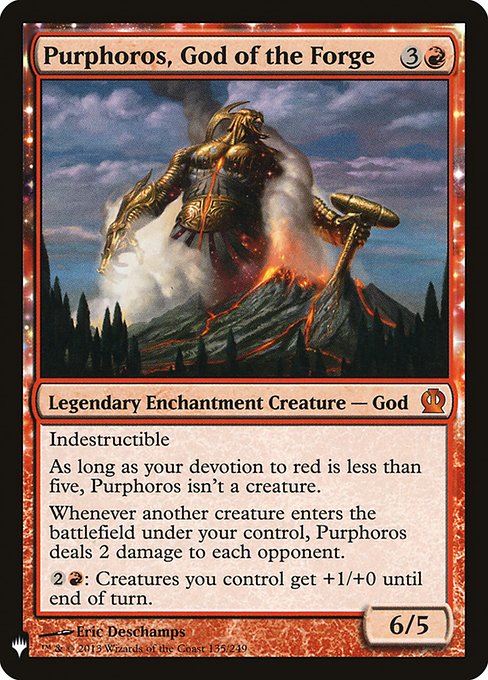 Purphoros, God of the Forge (Mystery Booster) Heavy Play