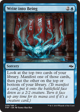 Write into Being (Fate Reforged) Light Play Foil
