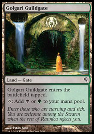 Golgari Guildgate (Duel Decks: Jace vs Vraska) Light Play