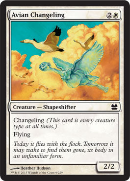 Avian Changeling (Modern Masters) Light Play